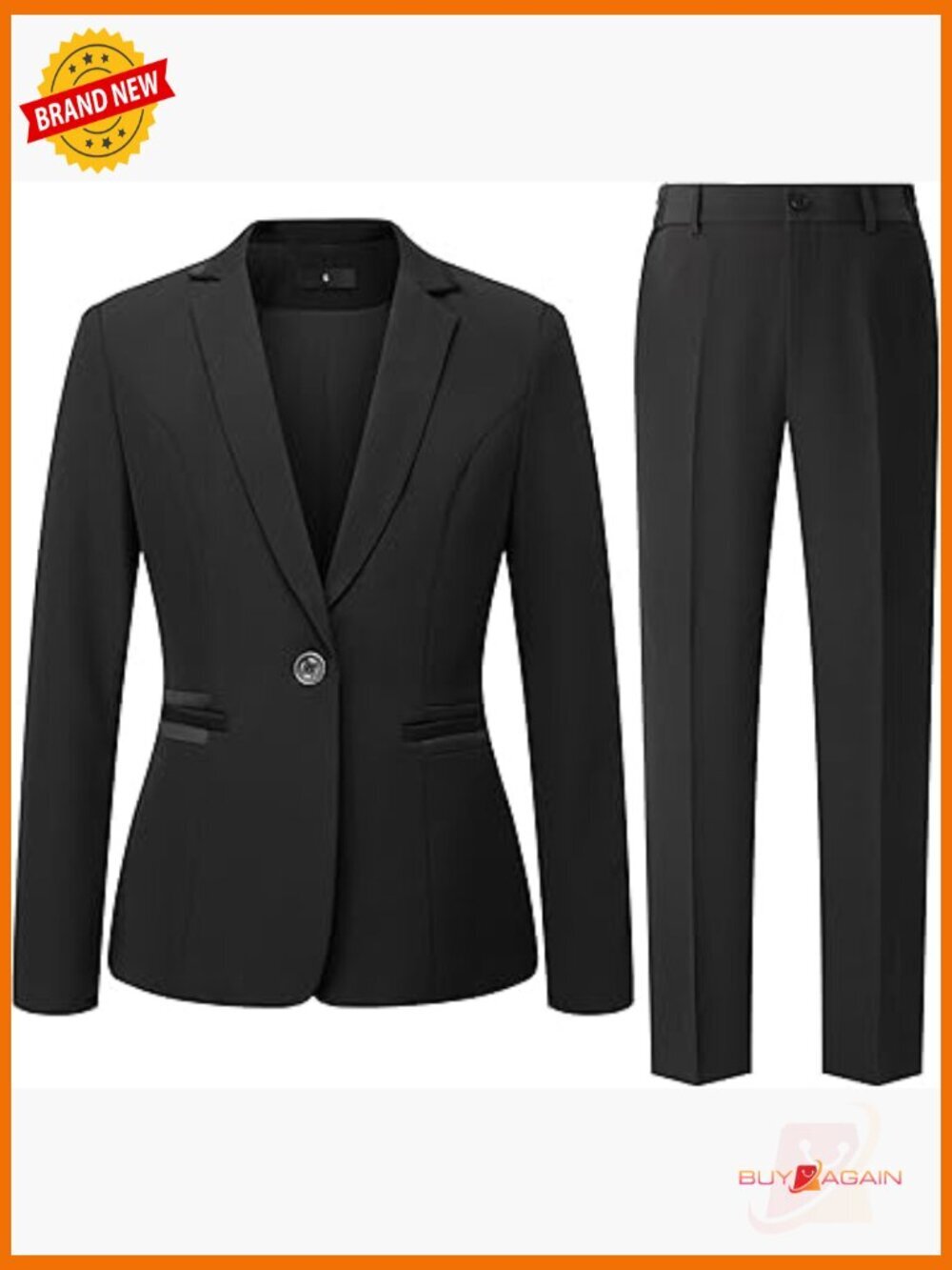 Women's 2 Piece Suit Set Blazer Pants Business Casual Office Attire